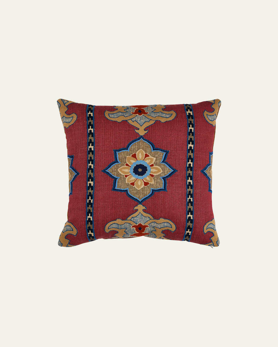 Temara Embroidered 22" Pillow